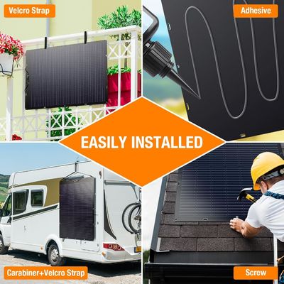 120W 21.7V Flexible  Solar Cell panels Bendable For Motorhome Caravan Camper Boats Roofs