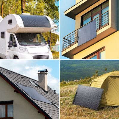 120W 21.7V Flexible  Solar Cell panels Bendable For Motorhome Caravan Camper Boats Roofs