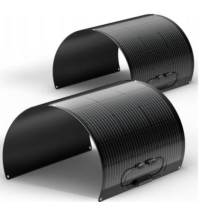 Black ETFE 100 Watt  Flexible Monocrystalline Solar Panel Solar Cell for yacht ,campers,RV,4WD
