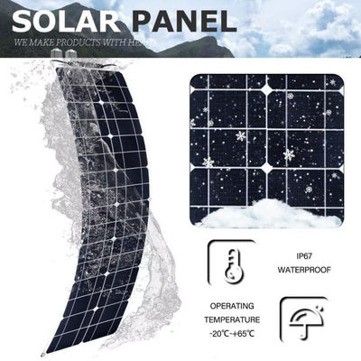 300W Monocrystalline Usb Solar Panel Kit For Motorhome 50A 12-24V