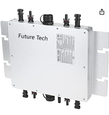 FTB1200 PV  Solar Micro Inverter Power Generation System with white