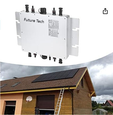 FTB1200 PV  Solar Micro Inverter Power Generation System with white
