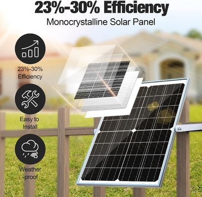 25W Solar Battery Trickle Charger Maintainer 12V For Car Motorcycle