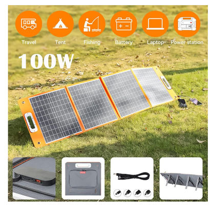 18V 100W Foldable Solar Blanket Panel Charger Customized with DC Output