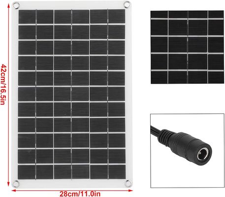 Lightweight Portable Solar Panel Monocrystalline Cell 100W 12/24V USB Output