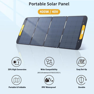 High-Efficiency Portable Solar Blanket kit 400w for Camping RV