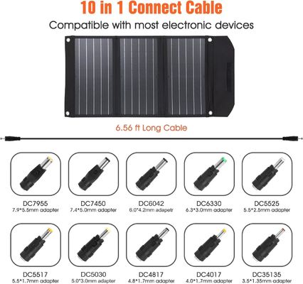 30W Foldable Portable Solar Panel Charger Kit For Outdoor Camping