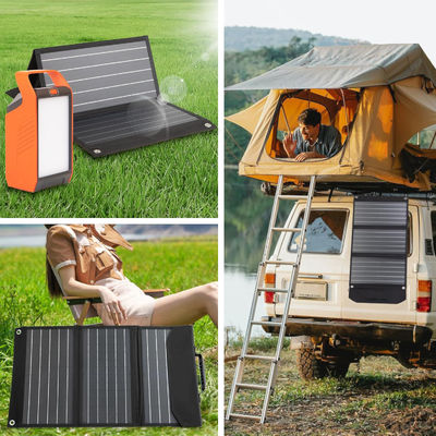 30W Foldable Portable Solar Panel Charger Kit For Outdoor Camping