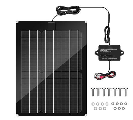 FTBM15 Solar Panel Kit Built-in  MPPT Charge Controller Waterproof with black