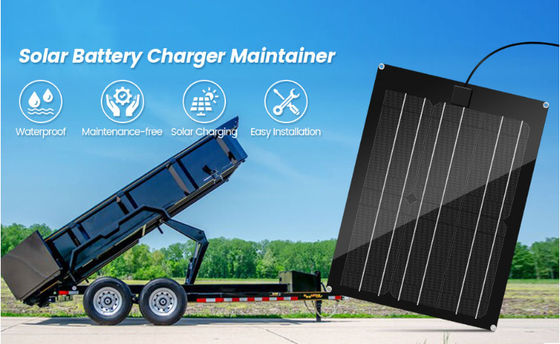FTBM15 Solar Panel Kit Built-in  MPPT Charge Controller Waterproof with black