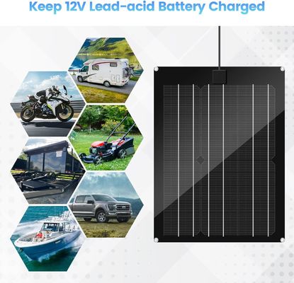 Trickle Solar Car Battery Maintainer Charger For RV 15W 12V