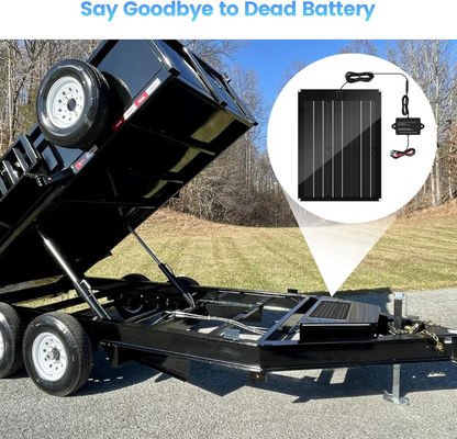 Trickle Solar Car Battery Maintainer Charger For RV 15W 12V