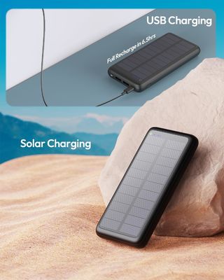 USB C Portable Solar Charger 27000mAh For Cell Phone Tablet ODM