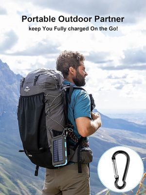38800mAh Solar Power Usb Power Bank Waterproof For Outdoor Camping