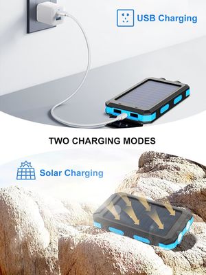 38800mAh Solar Power Usb Power Bank Waterproof For Outdoor Camping
