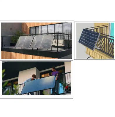 600w Gird Balcony Solar Panels System Monocrystalline Silicon