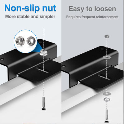 Lightweight Solar Panel Accessories Z Bracket Mount Anodized Aluminum Mounting