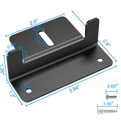 Lightweight Solar Panel Accessories Z Bracket Mount Anodized Aluminum Mounting