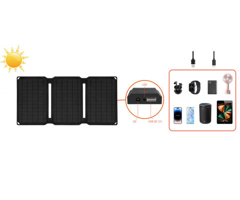 20W Portable Solar Panel Chargers Foldable Small Power Emergency ETFE Panels